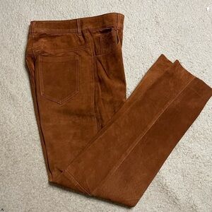 PIA RUCCI Genuine Suede Pants petite 8​​​​​​​​​​​​​​​​​​​​​​​​​​